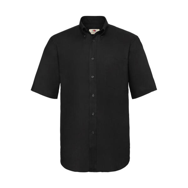 Oxford Shirt Short Sleeve - Black - S