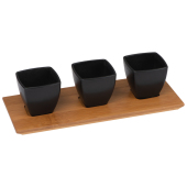Schaaltjes met bamboeplankje Schaaltjes met bamboeplankje