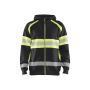 Hooded sweatshirt met rits High Vis