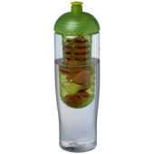 H2O Active® Tempo 700 ml bidon en infuser met koepeldeksel - Transparant/Lime