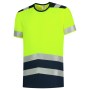T-shirt High Vis Bicolor 103006 Fluor Yellow-Ink XS