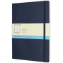 Classic XL softcover notitieboek - stippen - Saffier blauw