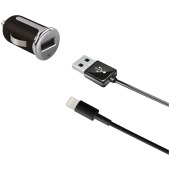 Celly Turbo autolader met Apple Lightning kabel Celly Turbo autolader met Apple Lightning kabel