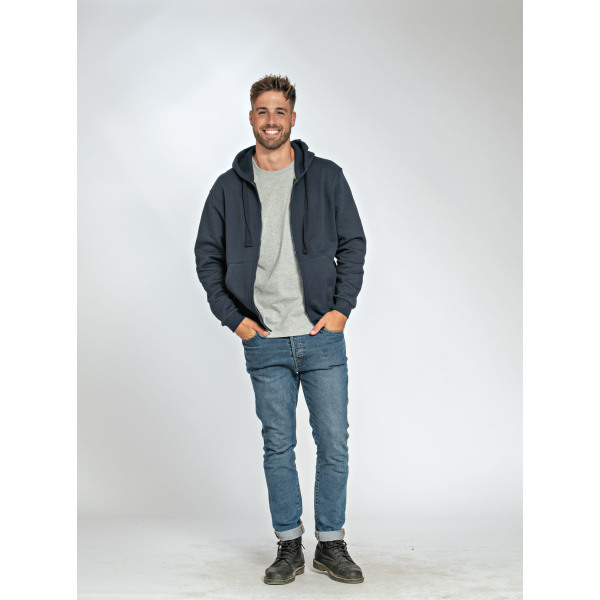 L&S Sweater Hooded Cardigan