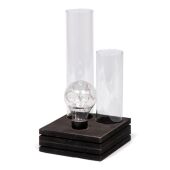 SENZA LED Table lamp with two glass vases