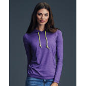 Women's Fashion Basic LS Hooded Tee Women's Fashion Basic LS Hooded Tee