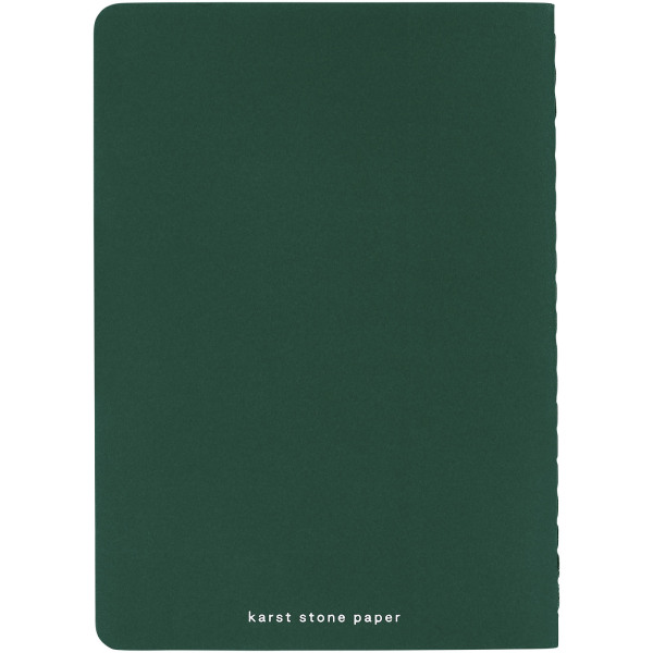 Karst® A6 stone paper softcover pocket journal - blank - Dark green