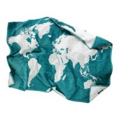 BIOPLANET - Badhanddoek met globe motief BIOPLANET - Badhanddoek met globe motief