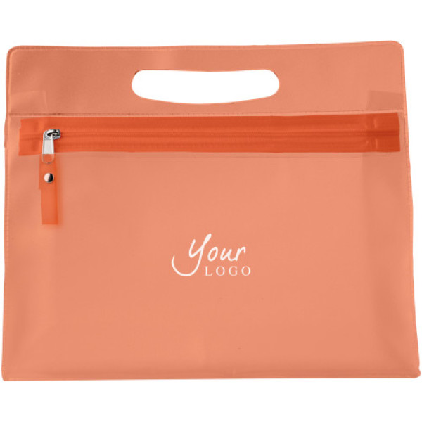 Kulturtasche aus PVC Clyde Orange