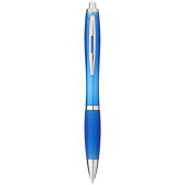 Nash kulspetspenna med färgad kropp och färgat grepp - Aquablå