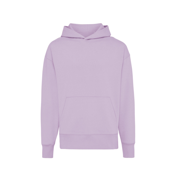 Iqoniq Yoho gerecycled katoen relaxed hoodie, lavendel
