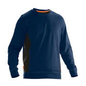 5402 Roundneck sweatshirt navy/zwart 4xl