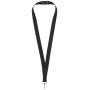 Lago lanyard met veiligheidssluiting - Zwart