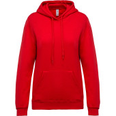 Eco damessweater met capuchon Red XL