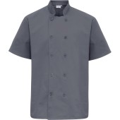 Short-Sleeved Chef's Jacket Steel XS