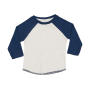 Baby Superstar Baseball T - Washed White/Swiss Navy - 6-12