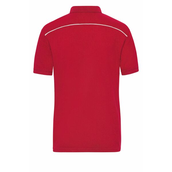 Men's  Workwear Polo - SOLID - - red - L