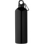 Oregon 770 ml aluminium water bottle with carabiner - Solid black