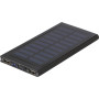 ABS and aluminium solar charger black