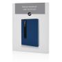 Standard hardcover PU A5 notebook with stylus pen, navy