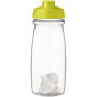 H2O Active® Pulse 600 ml sportfles met shaker bal - Lime/Transparant
