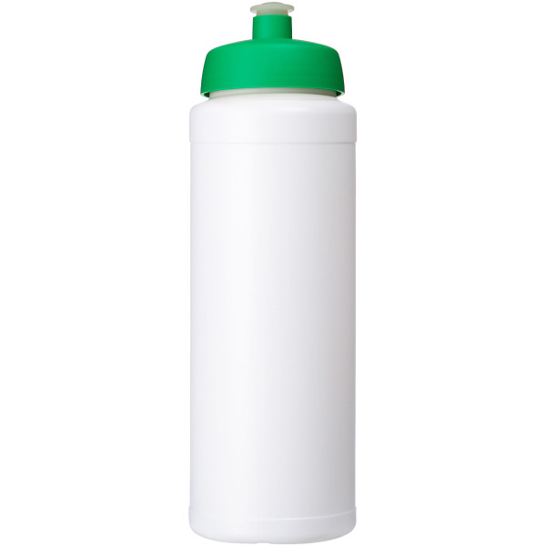 Baseline® Plus grip 750 ml sportfles met sportdeksel - Wit/Groen