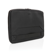 Swiss Peak vegan lederen laptop sleeve werkstation PVC vrij, zwart