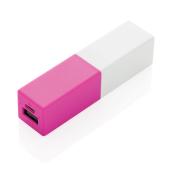 2.200 mAh fashion powerbank, roze 2.200 mAh fashion powerbank, roze