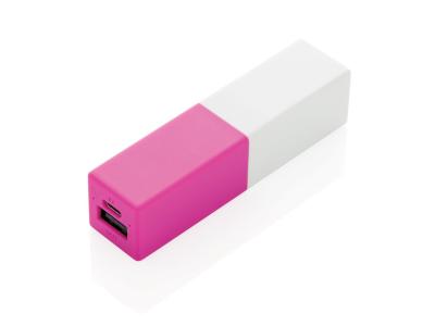 2.200 mAh fashion powerbank, roze 2.200 mAh fashion powerbank, roze