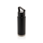 Leakproof vacuum on-the-go bottle with handle, black