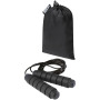 Austin soft skipping rope in recycled PET pouch - Solid black