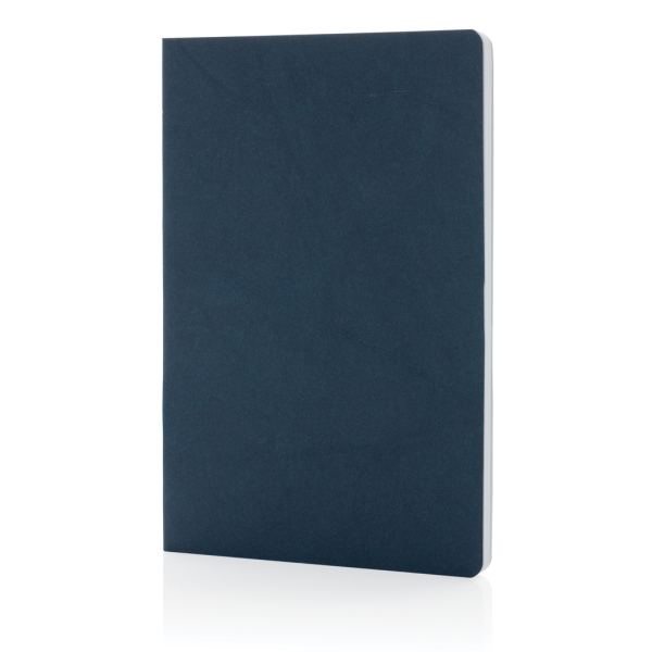 Salton A5 GRS certified recycled paper notebook, blue