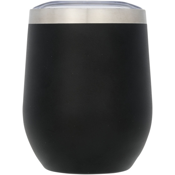Corzo 350 ml copper vacuum insulated cup - Solid black