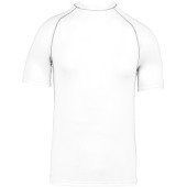 Functioneel t-shirt met korte mouwen en UV-bescherming White XS
