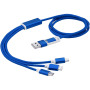 Versatile 5-in-1 charging cable - Royal blue