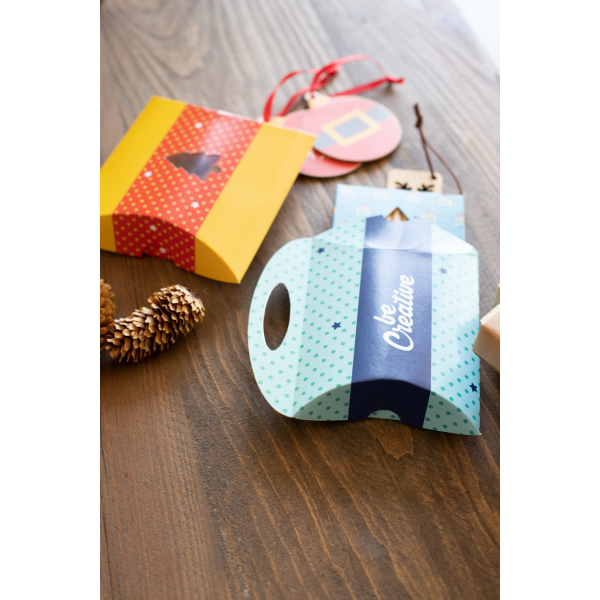 CreaBox Pillow Xmas S - Pillow geschenkdoos CreaBox Pillow Xmas S - Pillow geschenkdoos