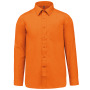 Overhemd in onderhoudsvriendelijk polykatoen-popeline heren Orange 4XL