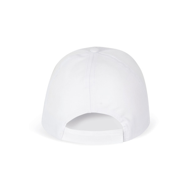 Polyester-Sportkappe mit 6 Panels White One Size