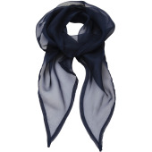 Ladies Chiffon Scarf Navy One Size