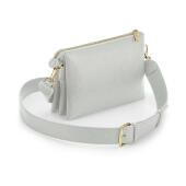 Boutique Soft Cross Body Bag - Soft Grey - One Size