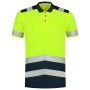 Poloshirt High Vis Bicolor 203007 Fluor Yellow-Ink XS