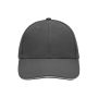 MB024 6 Panel Sandwich Cap - graphite/light-grey - one size