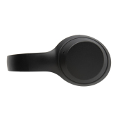 RCS standaard recycled plastic hoofdtelefoon, zwart