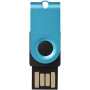 Mini USB stick - Aqua/Zwart - 1GB