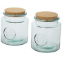 Aire 2-piece 1500 ml recycled glass container set - Transparent clear