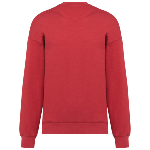 Ecologische oversized uniseks sweater met ronde hals Terracotta Red XS