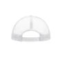 MB070 5 Panel Polyester Mesh Cap - black/white - one size