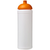 Baseline® Plus grip 750 ml sportflaska med kupollock - Vit/Orange