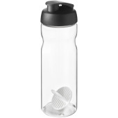 H2O Active® Base 650 ml shaker drikkeflaske - Ensfarvet sort/Transparent