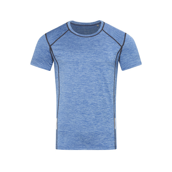 Stedman T-shirt Active-Dry reflective SS for him blue heather L